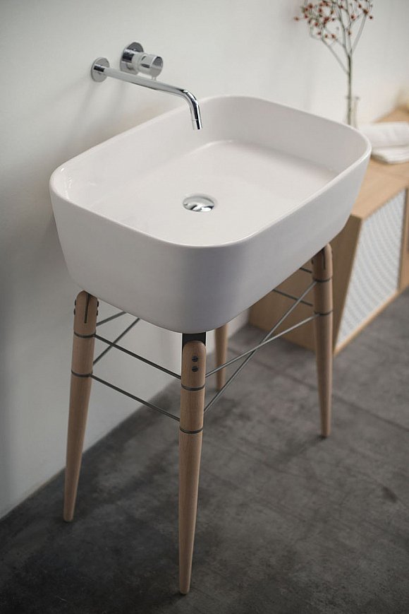 Ray Bathroom Ceramic Washbasin by Michael Hilgers - Gessato