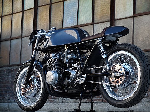 Custom Honda CB550 by Raccia Motorcycles - Gessato