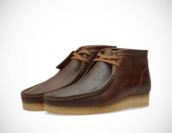 Clarks wallabees 2024 brown leather