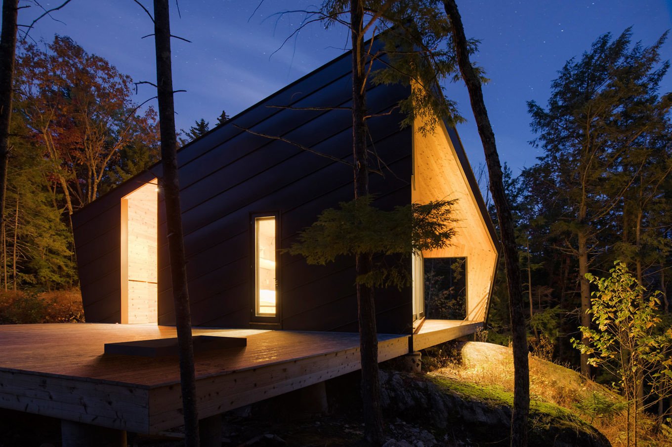 Cabin On A Rock - Gessato