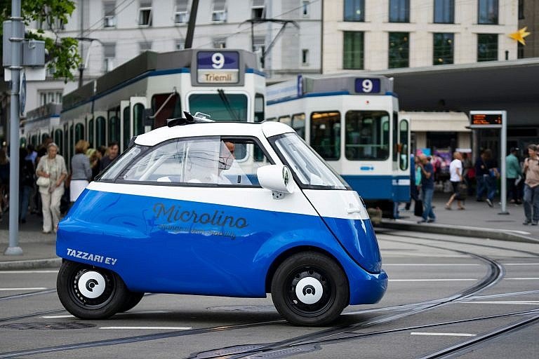 The Microlino EV Car - Gessato