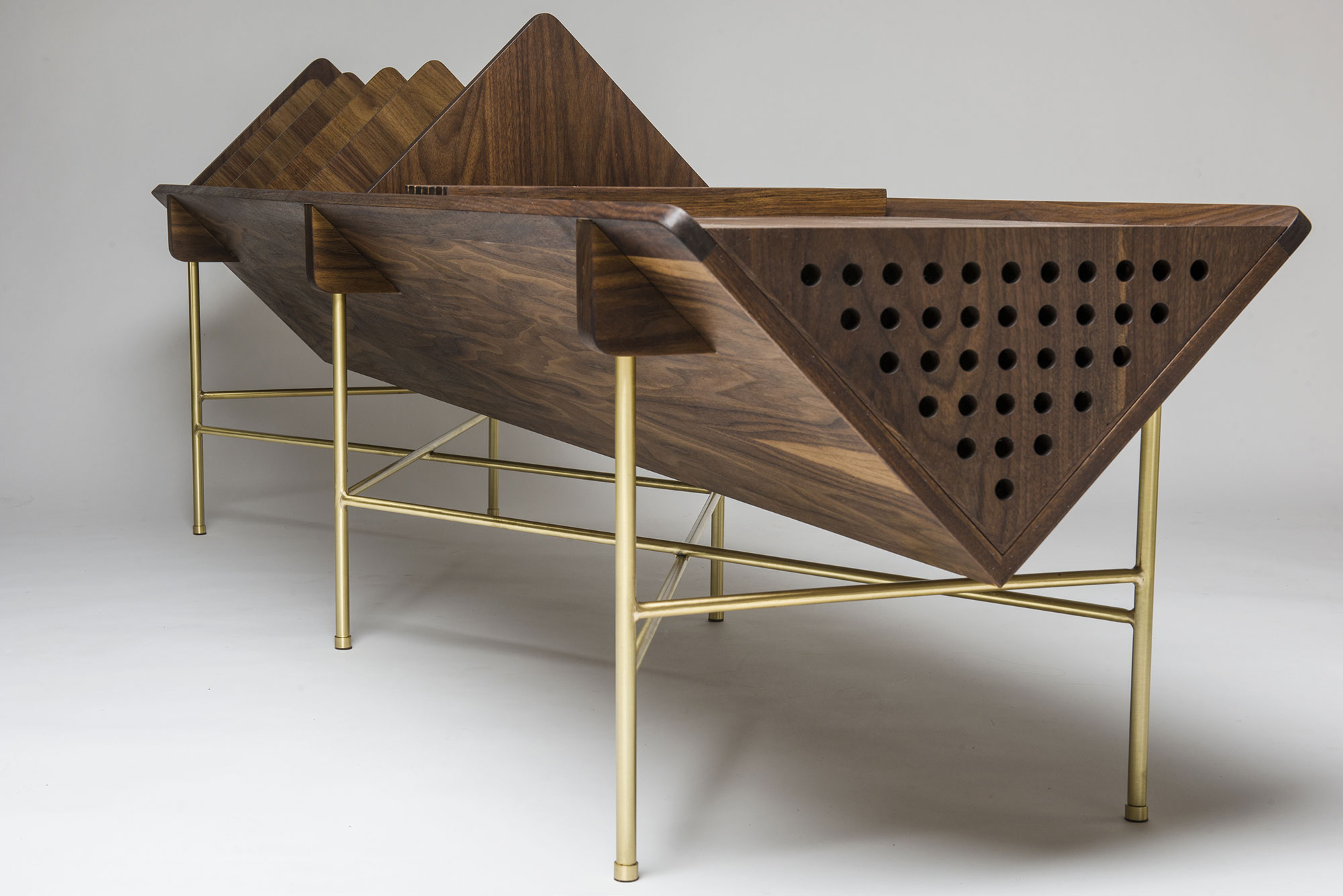 - Modular for A Designed Gessato Vinyl Lovers Table