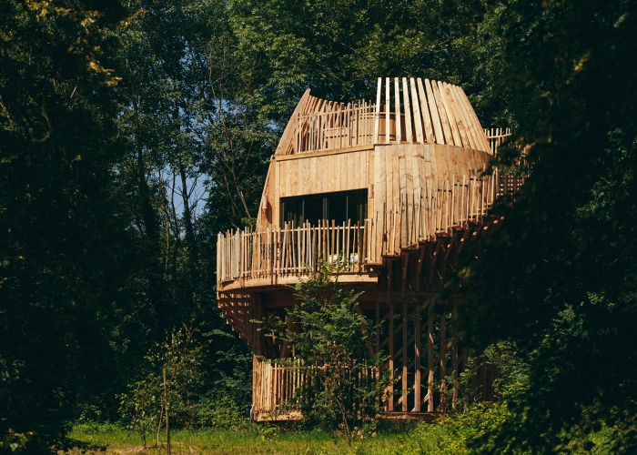 Four Sustainable Cabins Built on a French Estate - Gessato