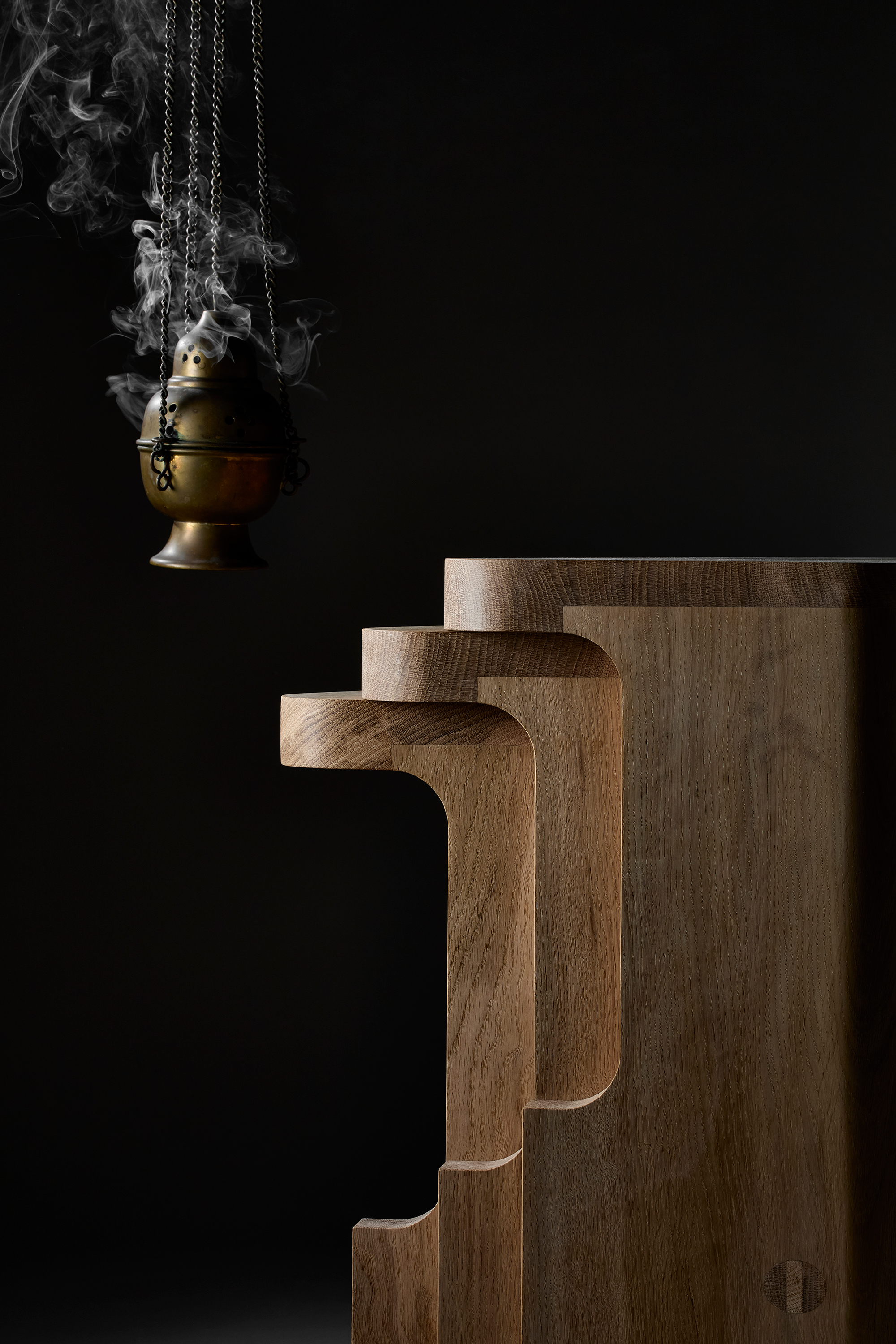 The Pew Stool and Side Table by EJM Studio - Gessato