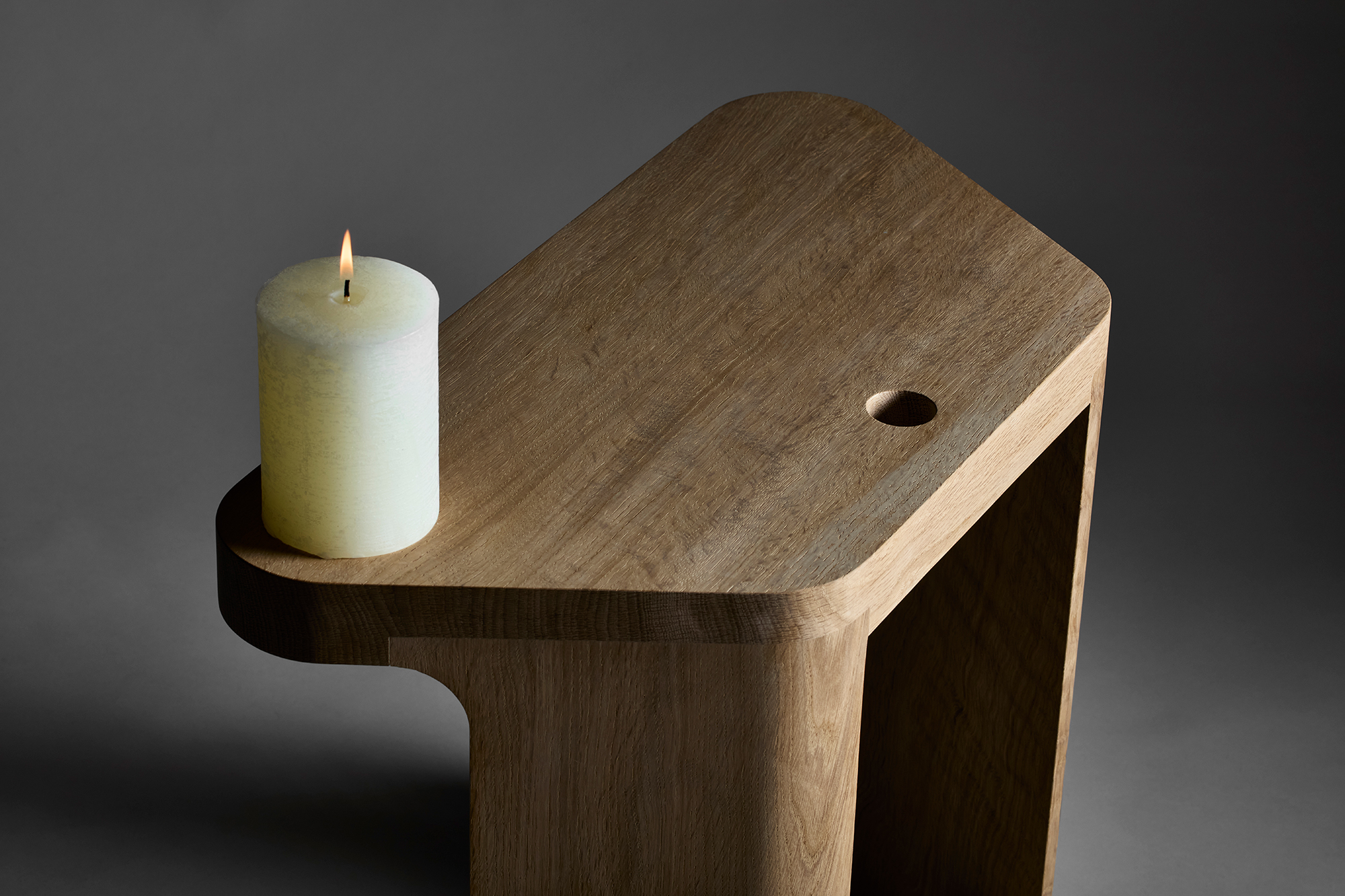 The Pew Stool and Side Table by EJM Studio - Gessato