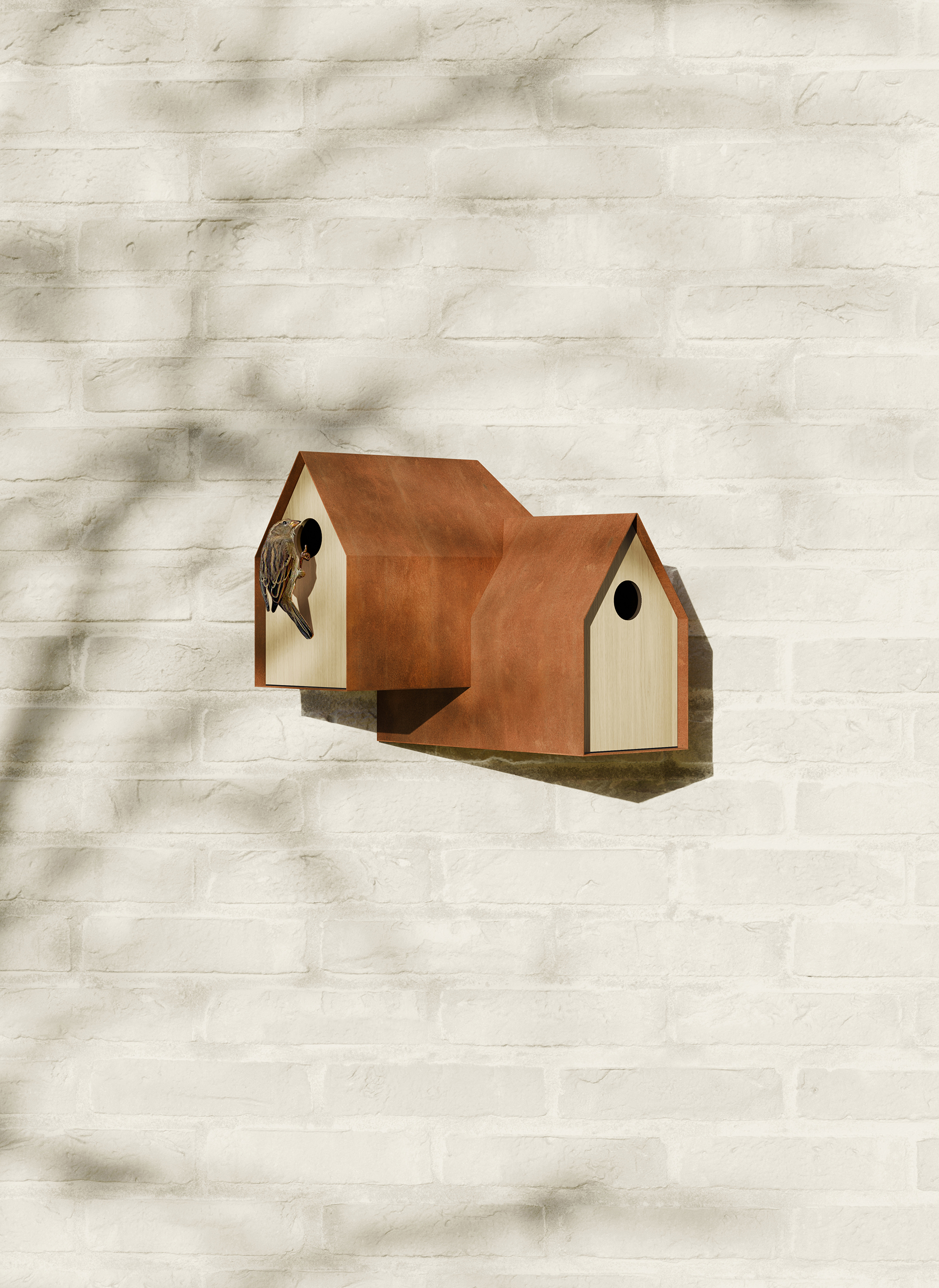 Noaste Noaber, Birdhouses Designed for Social Birds - Gessato